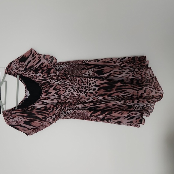 Jennifer Lopez 2x shift style off-the-shoulder Chiffon Dress - Picture 5 of 6